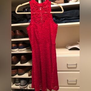 Red Lace Dress Perfect for Holiday Parties NWT